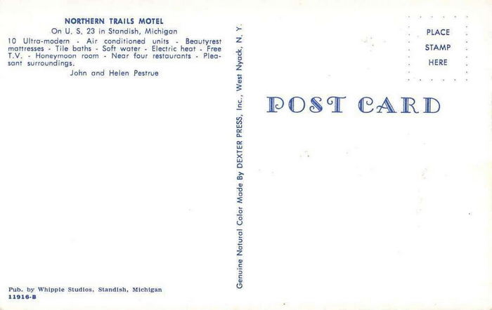 In Town Inn Motel (Northern Trails Motel) - Vintage Postcard (newer photo)